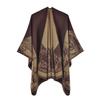 Большой шарф-накидка в этническом стиле Юньнань - Шарф-плащ из имитации кашемира