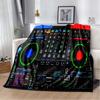 Плед с тематикой DJ Музыка Запись Экран Консоль Домашний Экстра Большой Теплый Мягкий Плед для Дивана-Кровати Покрывало для Кровати Плед для Путешествий Пикника Сна