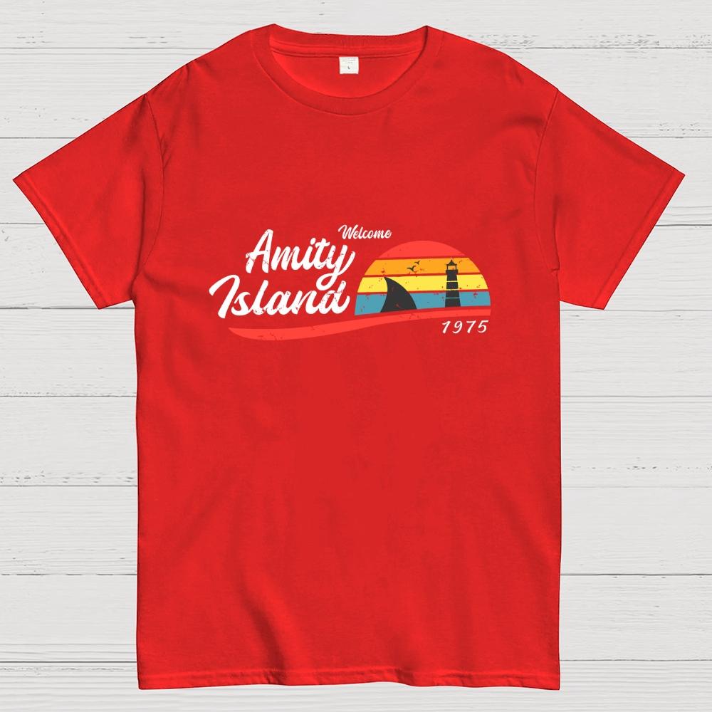 Amity Island Cotton Casual Cool Loose T-Shirt