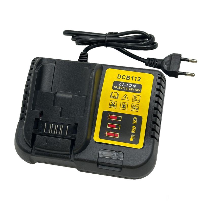 Зарядное устройство DCB112 для Dewalt 10,8 В 12 В 14,4 В 18 В 20 В DCB206 DCB205 DCB204 DCB203 DCB120, DCB107 DCB115 DCB105(Нет батареи)