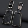 Alloy Leather Car Key Case Cover For VW Volkswagen Golf 7 MK7 Tiguan MK2 For Seat Ateca Leon FR 2 Ibiza Sk