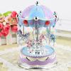 Детская мигающая музыкальная шкатулка-карусель - украшение для дома и музыкальный подарок