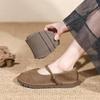 Women Shoes Flats Trand Mary Jane Elegant Retro Fashion Barefoot Comfortable Leather Stitching Female Ethnic Style Loafers