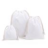 Хлопковый холщовый мешок на кулиске с логотипом на заказ - Пыленепроницаемый мешочек для хранения и подарков