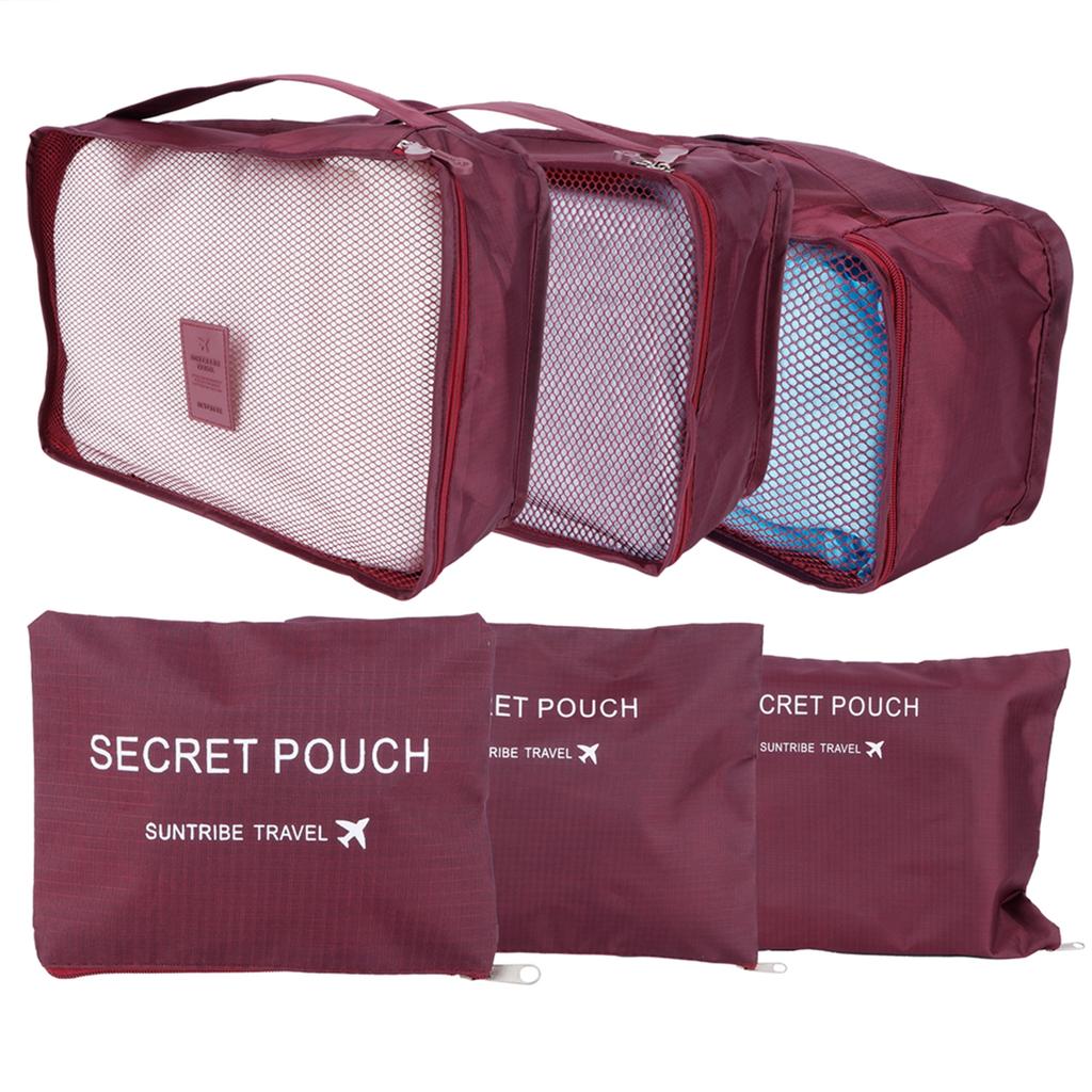 Набор из 6 шт. Сумка для хранения, сумка для сортировки одежды, органайзер для упаковки багажа и чемодана для путешествий