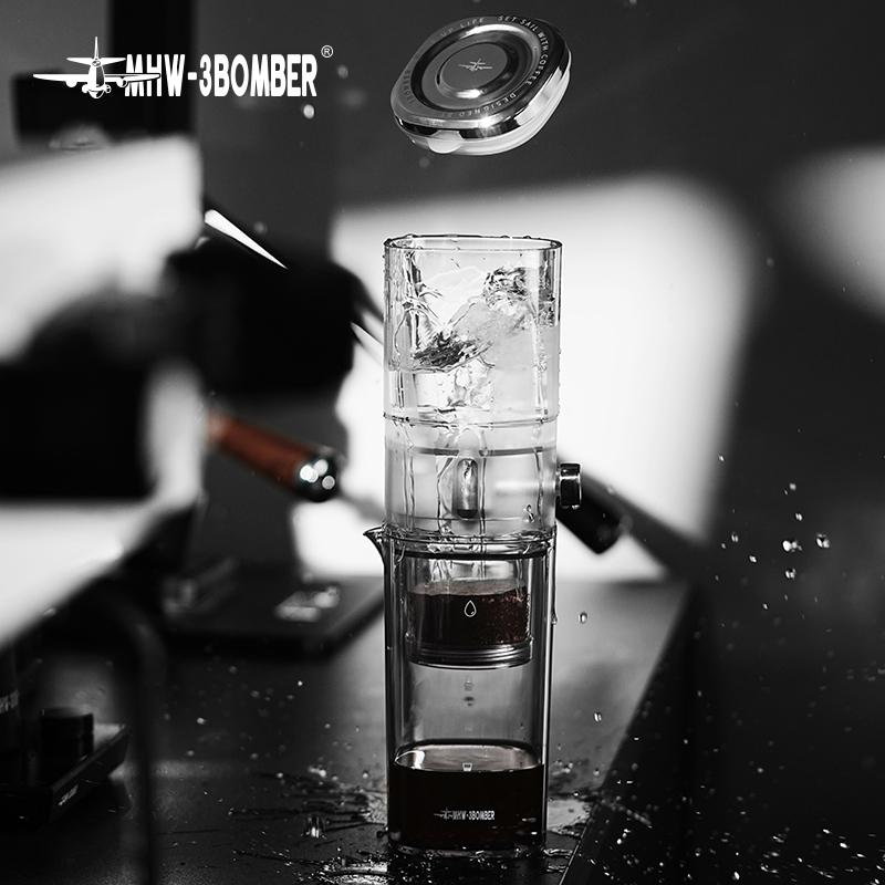 MHW-3BOMBER Cold Brew Coffee Maker 400ML Ice Coffee Dripper Control Flow Iced Coffee Tea Brewer Coffee Pot Home Barista Tool