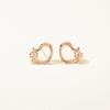 METROCITY JEWELRY Cuore Sterling Silver Rose Earrings A231SE0004RPQ