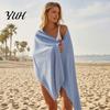 Compact Sand Free Pool Towel Quick Dry Microfiber Beach Towel, Lightweight Swim for Adults, Portable Essentials Absorbent Travel Bath Sports