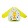 Baby Feeding Feeding Apron Thin Style Long Sleeve Baby Reverse Dressing Drawing Clothes Waterproof Bib
