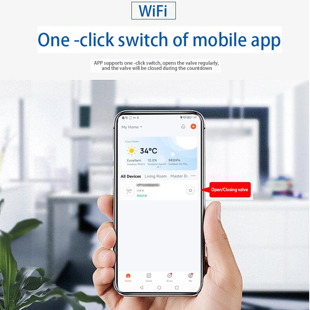 Smart Tuya Wi-Fi Zigbee 3.0 Контроллер клапана Приложение Водяной клапан, воздушный клапан, пульт дистанционного управления для управления клапаном воды/газа