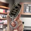TPU Key Fob Cover with Bling Lanyard Keychain for FIAT Tipo Tprp Freedom 500X Doblo Argo Nuovo Grazie Key Protective Accessories