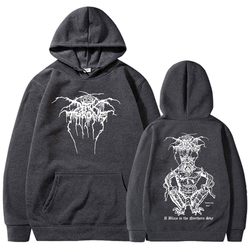 Black Metal Rock Band Darkthrone A Blaze in The Northern Sky Hoodies Gothic Death Dark Pullovers Unisex Clothing Sweatshirts