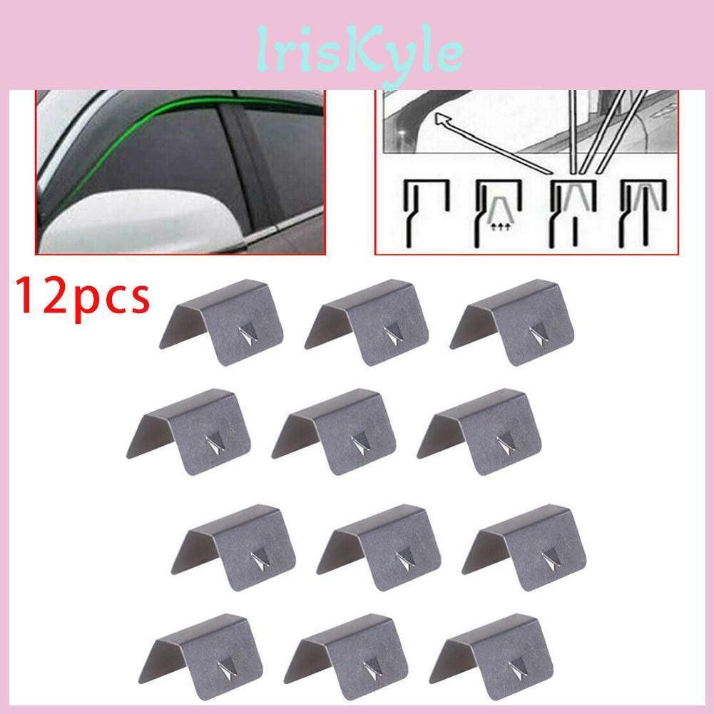 For Heko 12pcs Sned Clip Wind Rain Deflectors Channel New Metal Universalclips