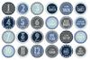 Inkdotpot Наклейка на 12-месячный детский праздник, мальчик, девочка, 24 шт., круглые наклейки на месячный праздник