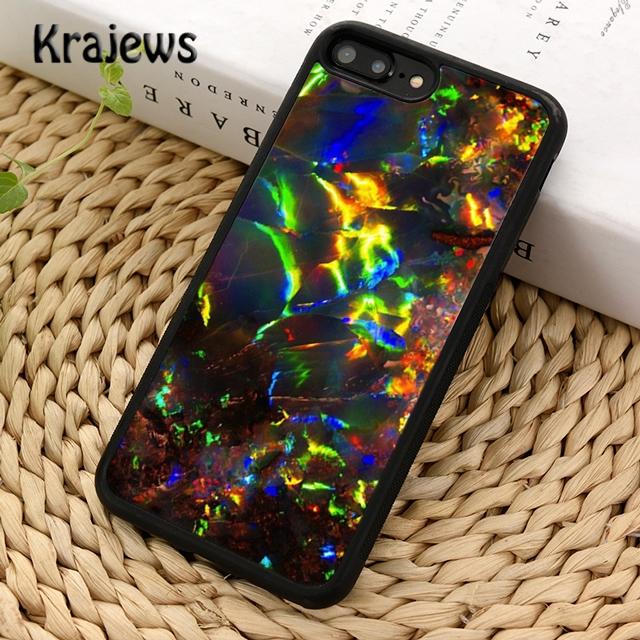 Krajews Geode опаловый переливающийся голографический мраморный чехол для телефона для iPhone 14 5 6s 7 8 plus X XR XS 11 12 13 pro max Samsung S21 S22