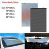 Car Retractable Sun Front Car Windshield Sun Protection Automatic Insulation Rolling Car Curtain Thermal Shade Curtain D6G9