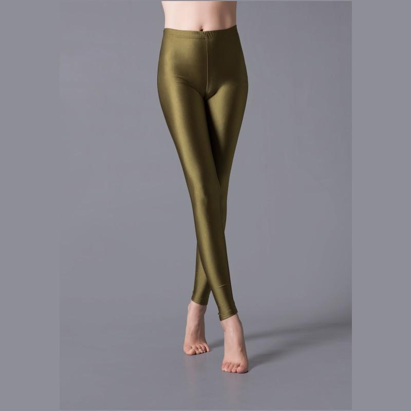 Women Leggings Girl Slim Cropped Trousers High Elasticity Skinny Casual Pants Dance Performance Trousers