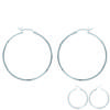 [B9846] - Серебряные серьги-кольца «Пикола» - 40 мм 1 мм