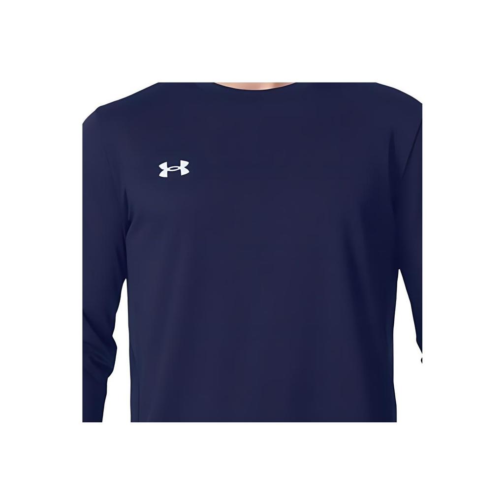 Under Armour Парусная удобная дышащая быстросохнущая мягкая футболка с длинным рукавом унисекс топы синяя 24600602-409