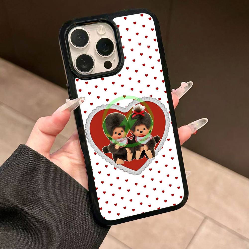 Cute M-monchhichis-s Magnetic Matte Phone Case For IPhone 16 17 15 14 13 12 11 For Magsafe Wireless Charge Cover