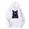 Men's Hoodie Large Fashion Print Cool Cat Leisure Spring and Autumn Season Long Sleeved Hoodie Sweatshirt