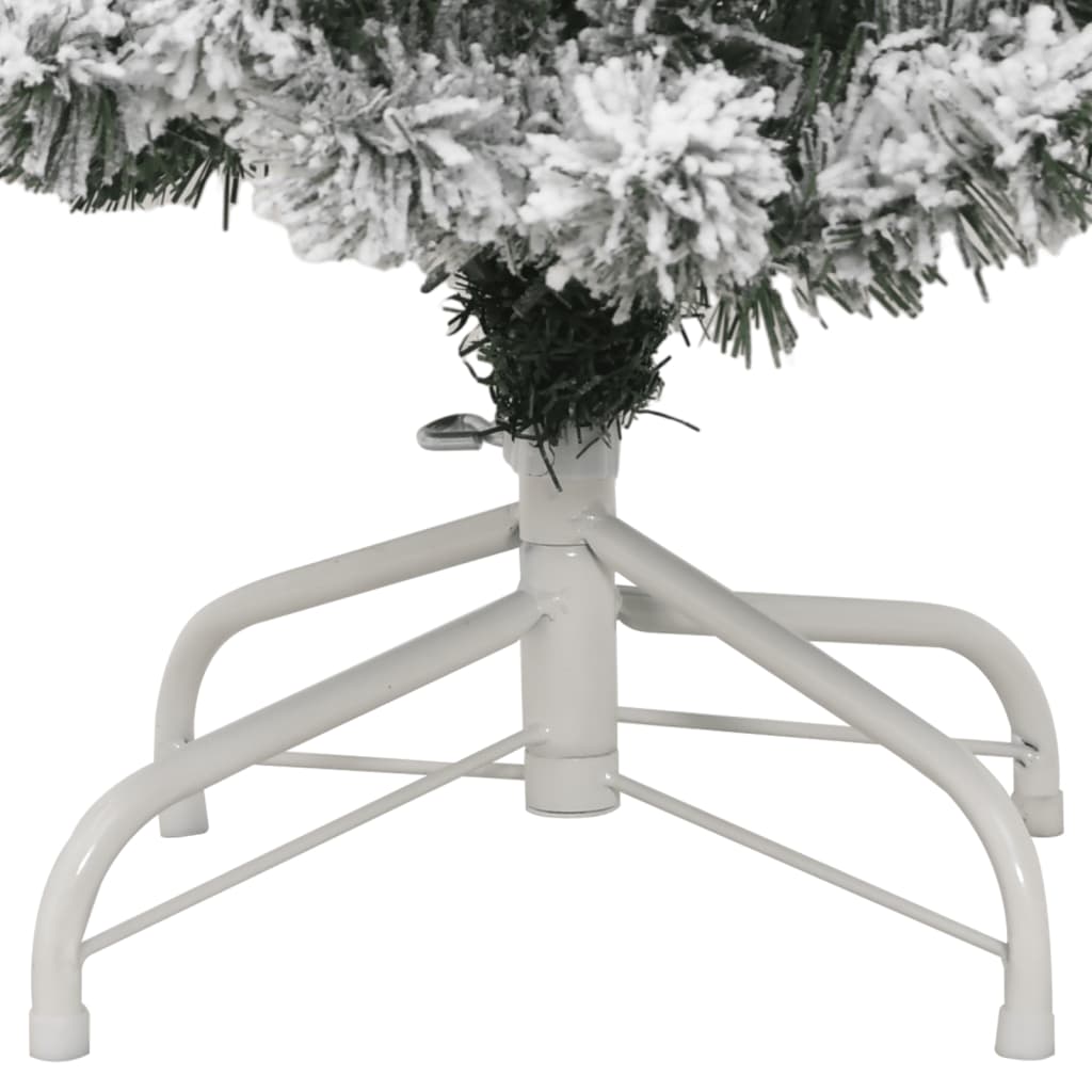 Artificial Christmas Tree Foldable and Snow Frosted 120 cm