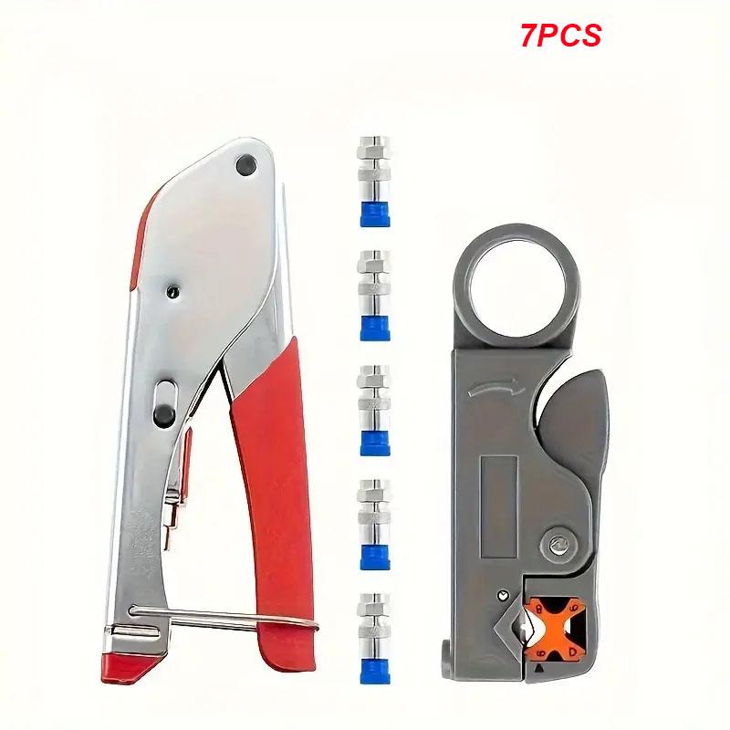 Инструмент для обжима коаксиального кабеля, набор инструментов для зачистки проводов с разъемами F RG6 RG59, клещи для обжима, ручные инструменты