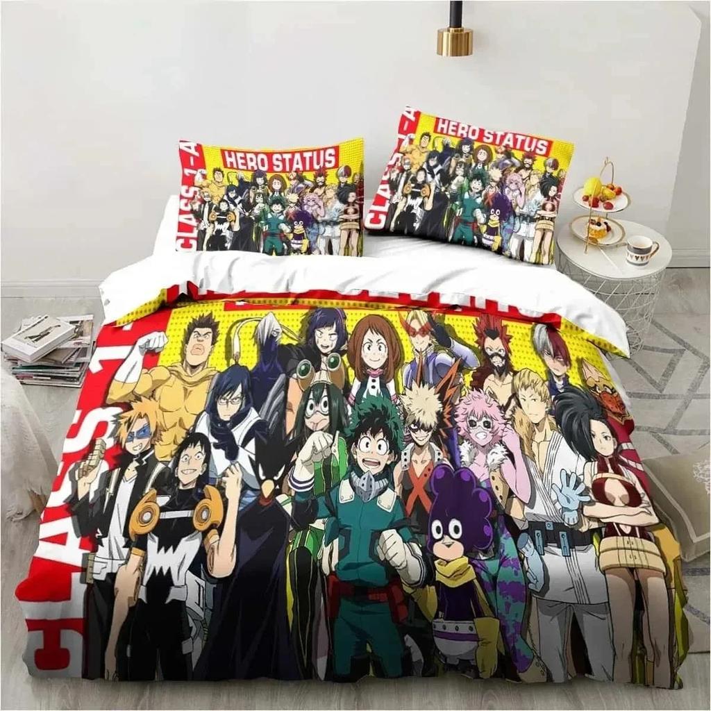 3D Print Bedding Gift My Hero Academia Bedding Set Single Twin Full Queen King Size Bed Set Adult Kid Bedroom Home Textile