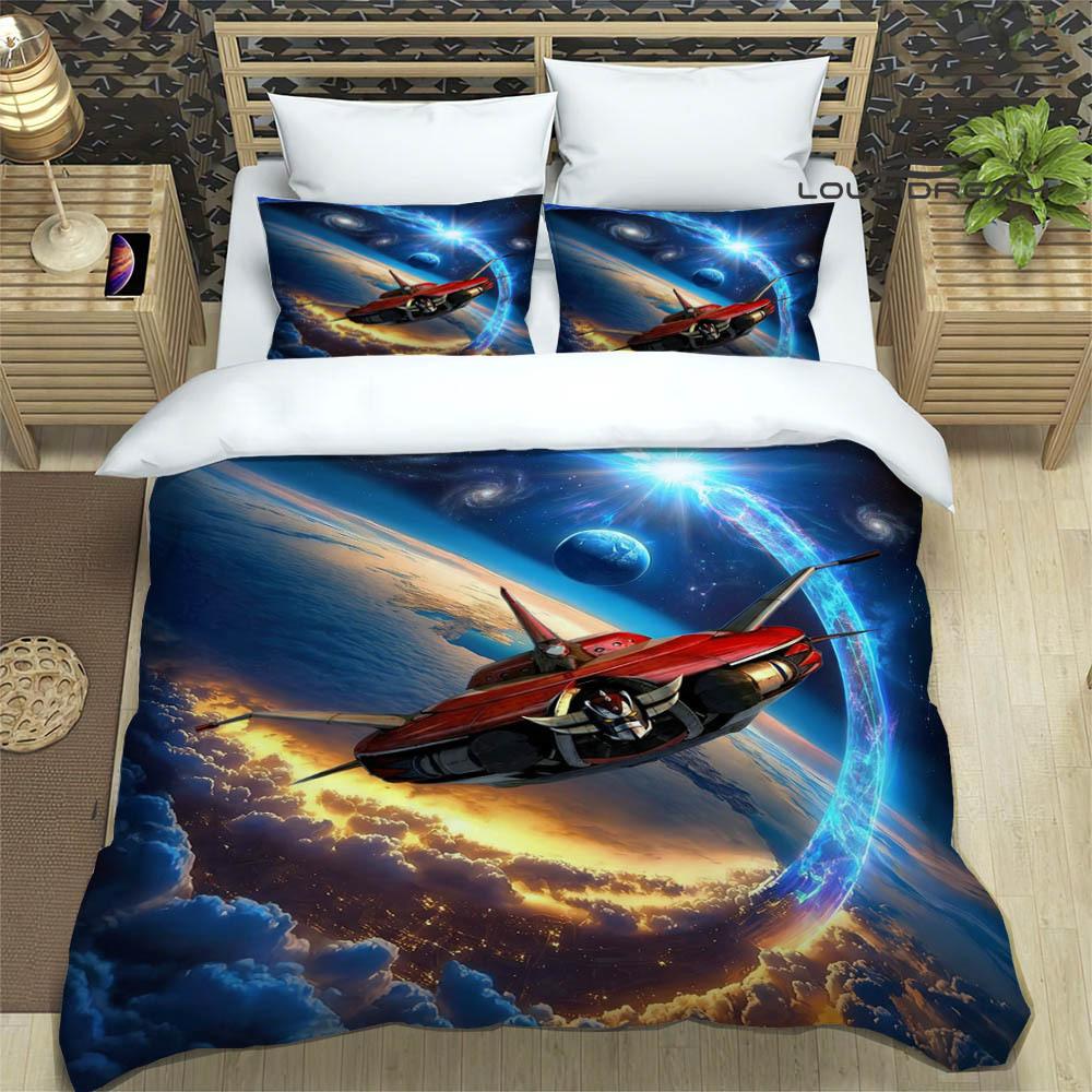 Комплекты постельного белья с принтом UFO ROBO GRENDIZER GOLDORAK изысканный комплект постельного белья пододеяльник комплект постельного белья люкс