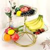 Iron Fruit Bowls Stand Lotus Leaf Shape Table Countertop Holder  Bread Snack Display