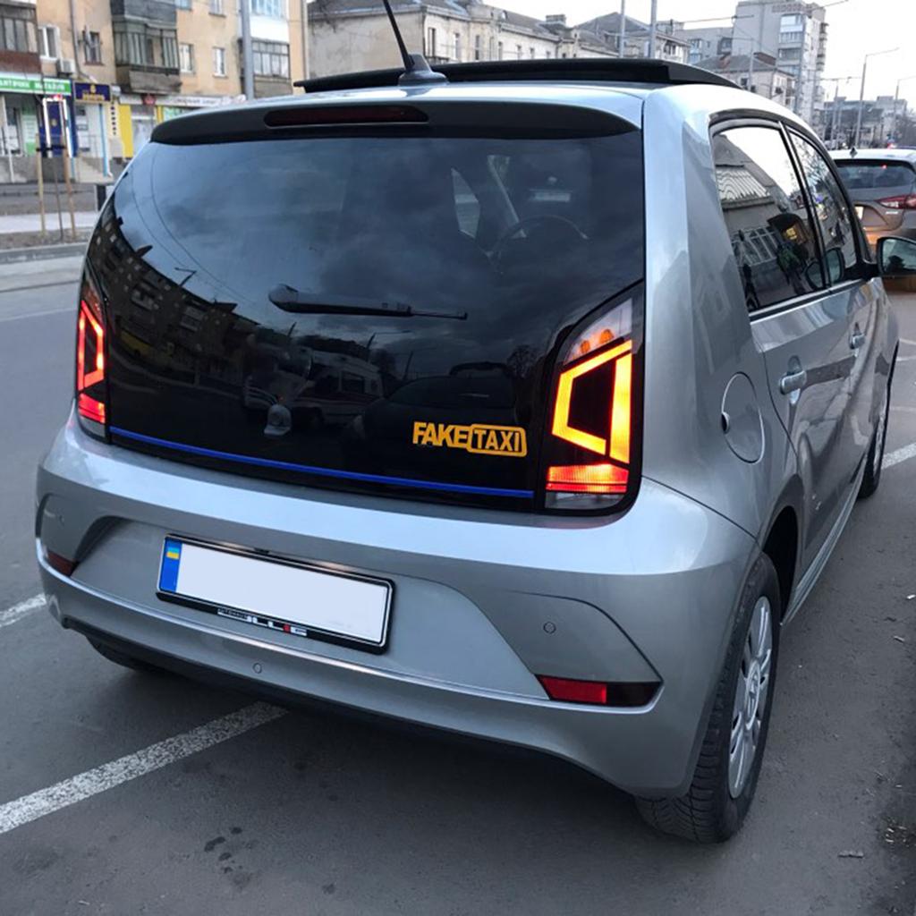 1 комплект (Набор 2 шт.) Фальшивое ТАКСИ Светоотражающая наклейка на автомобиль эмблема самоклеящиеся виниловые наклейки для стайлинга автомобиля