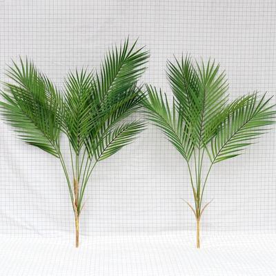 1 шт. настоящие на ощупь пластиковые растения пальмовые листья искусственное дерево украшения для дома и сада тропические зеленые растения