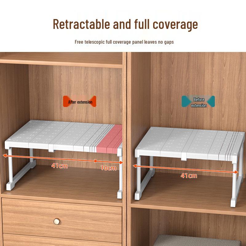 Выдвижной органайзер для кухонной мойки: Многофункциональная многоярусная полка для хранения