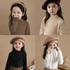 Kids' Long-Sleeve Tops: Spring & Autumn Styles, Winter Velvet, Half-High Collar Fashion Tees for Boys & Girls.