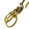 Soild Brass Skull Keychains Gothic Key Ring and Pendant Keyring for Car Rings Bag Decor