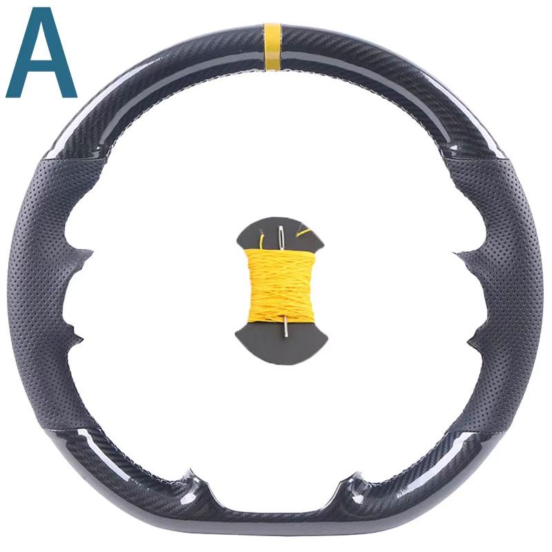 Customize Fit Carbon Fiber Leather Car Steering Wheel Cover For Hyundai ix25 2014-2016 Creta 2016 2017 Suede OEM Car Accessories