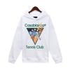 Casablanca Style Hoodie Teens Loose Fit Pullover Sweatshirt Casual Wear