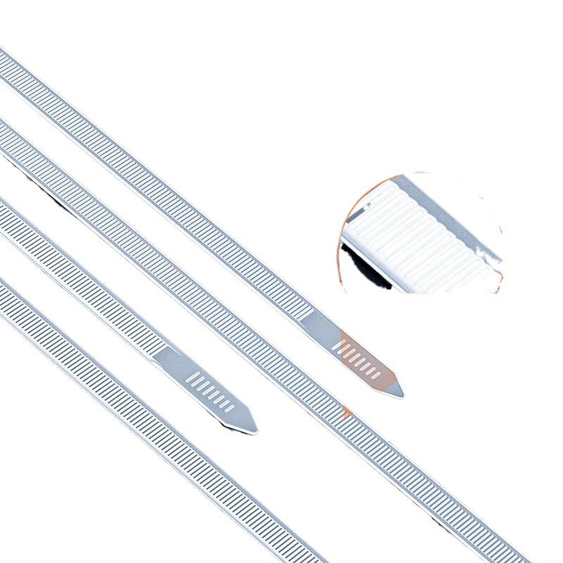 Shanze Large Cable Tie, 200 Pcs, 3.6x200mm, White Nylon, Self-Locking For Cable Management