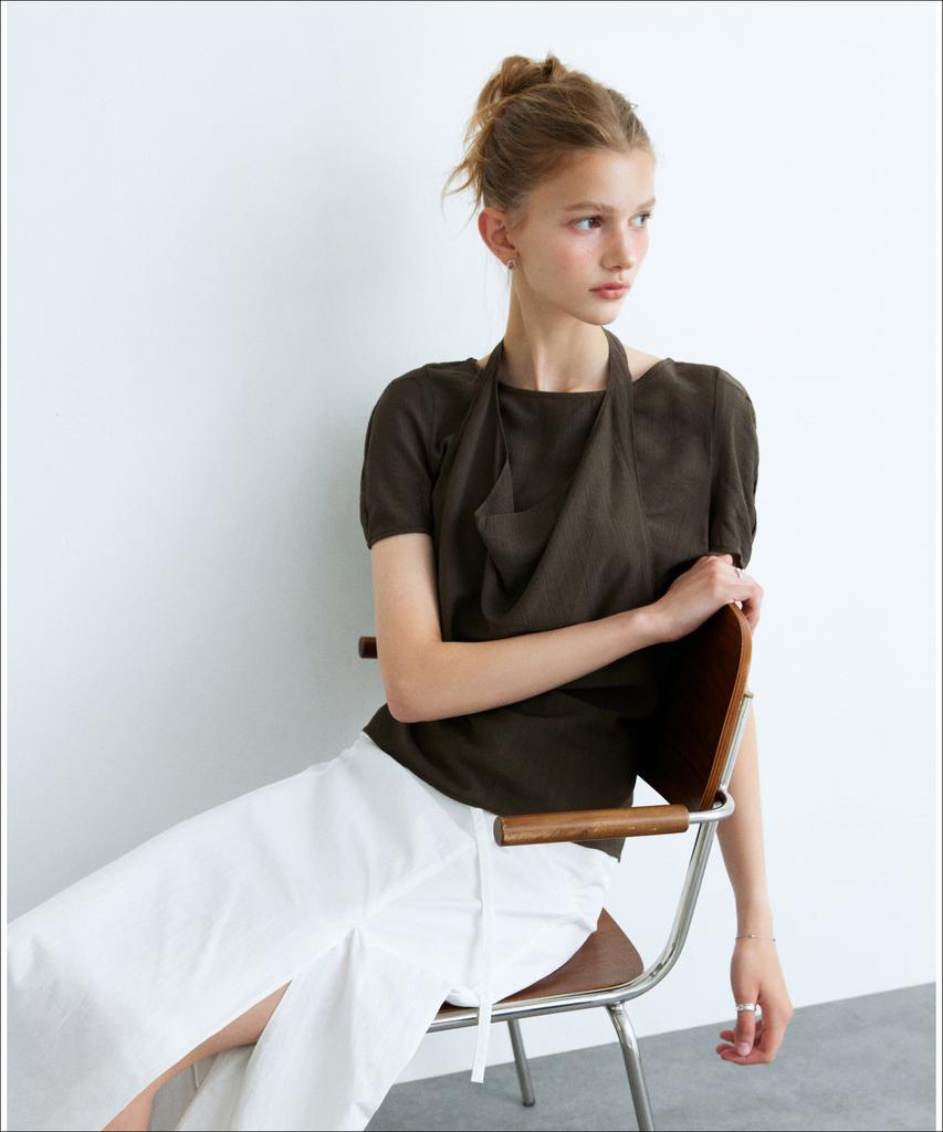 MIXXO Длинная юбка с поясом_Miwwhg701B