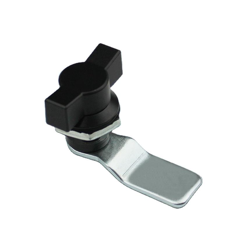 SK1-097-1 PA-6 Plastic Star Cam Lock with Chrome Plated Finish Zinc Material for Control Boxes