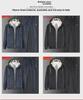 Men's Fleece Hooded Cardigan & Sweater Suit - Warm Casual Wear for Autumn/Winter