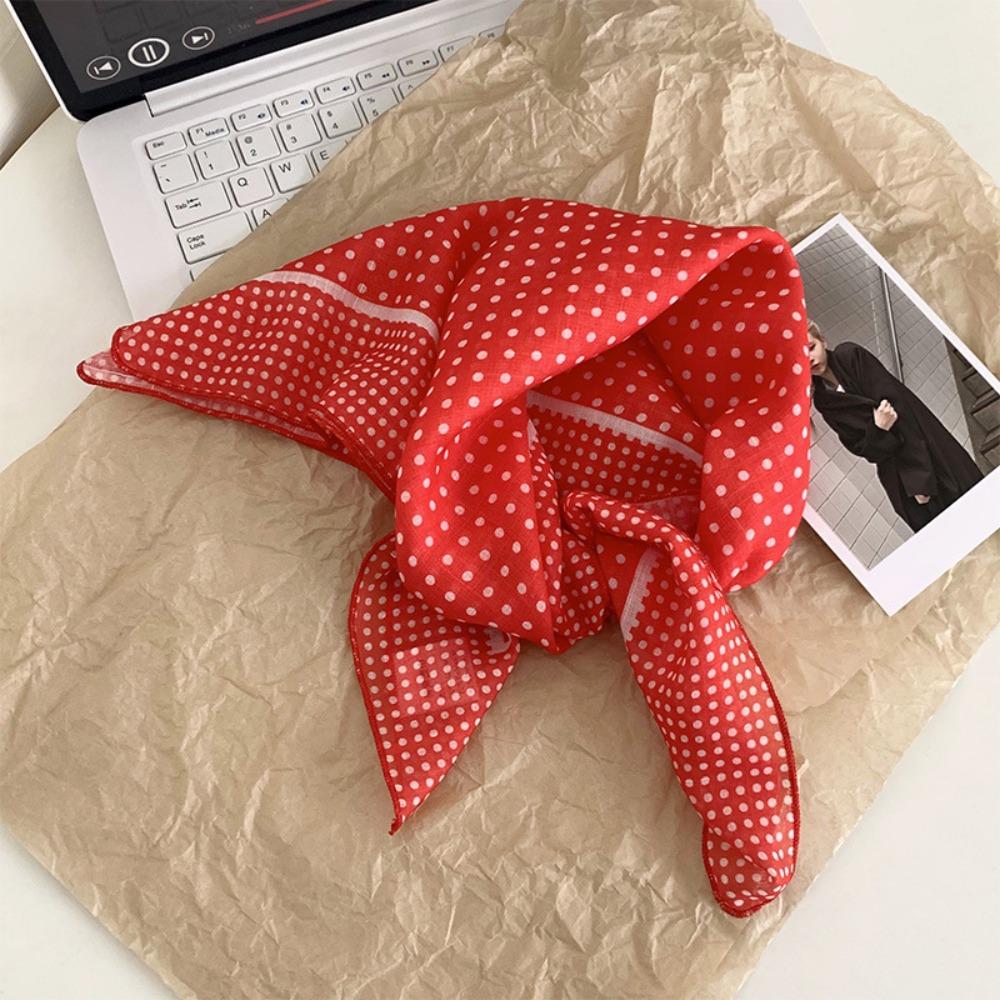 Шелковый летний треугольный платок в пасторальном стиле женская повязка для волос винтажный свежий цветочный ободок для путешествий