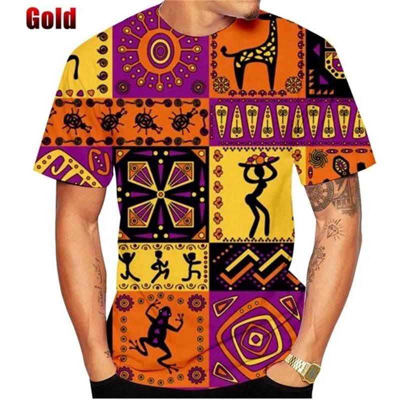 Summer Hot Sale 3D Print Africa Dashiki T Shirt For Men Plus Size Short-sleeved Round Neck Men's Tee Tops Streetwear Ropa Hombre