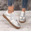 Мода Новый Стиль Женские Вулканизированные Кроссовки Тренировочные Повседневные Кроссовки Винтажные Кроссовки Спортивная Обувь Женские Кожаные Кроссовки Ретро Дизайн На Шнуровке