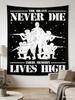 Memorial Day Tapestry Multiple Sizes HD Print American Flag Patriotic Polyester Indoor Outdoor Wall Decor Veteran Gift
