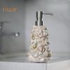 Shell Design Soap Dispenser Waterproof Resin Stainless Steel Hand Sanitizer Lotion Shampoo Pump Bathroom Accessory