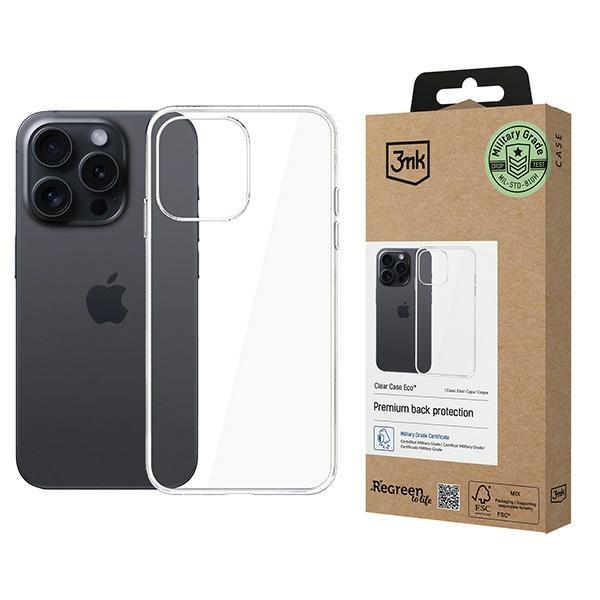 Etui do iPhone 15 Pro Max 3MK ClearCase Eco Przezroczyste