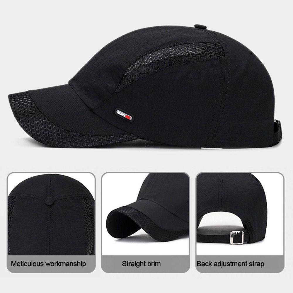 Waterproof Quick Dry Outdoor Space Sun Hat Mesh Baseball Cap Snapback Hats