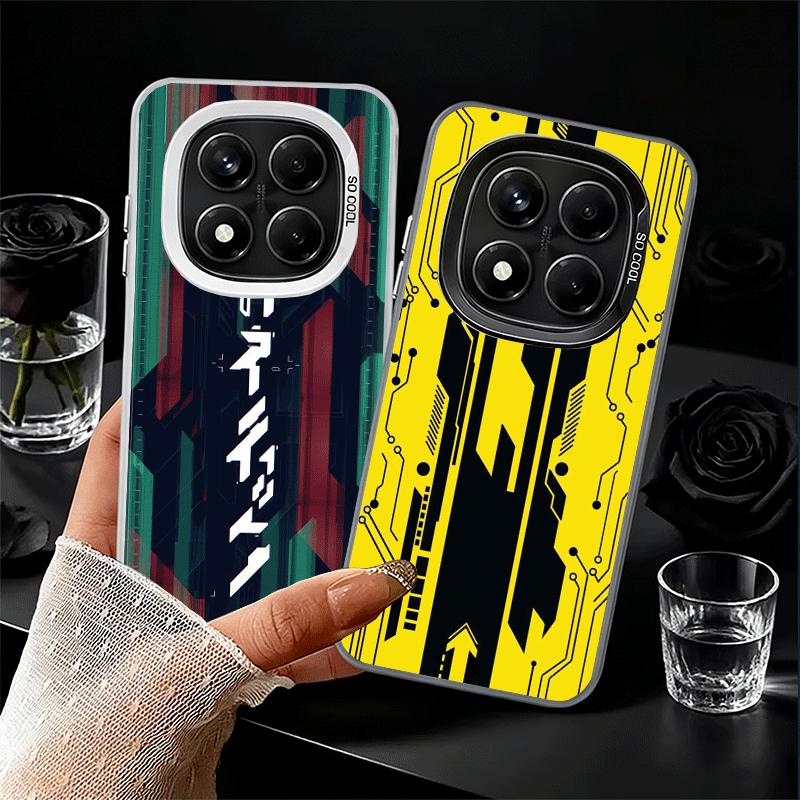 Мягкий чехол для телефона в киберпанк-эстетике для Xiaomi Redmi Note 13 14 15 Pro Plus 12S 12 11S 11 11T 10S 10 Ударопрочная задняя крышка
