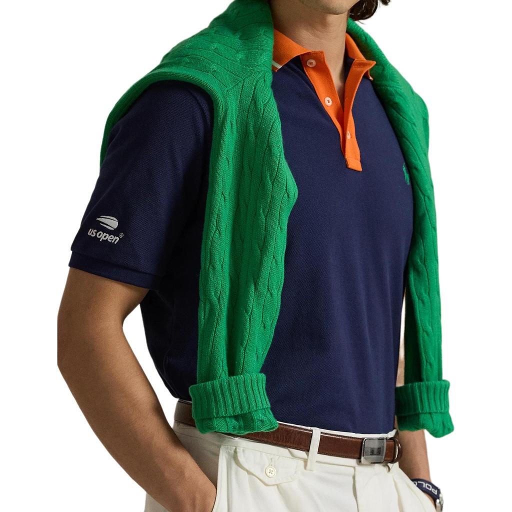Polo Ralph Lauren Коллекция Осень/Зима 2025 Серия US Open Классический крой Короткий рукав Хлопок Пике Поло Мужские топы 710980447-001
